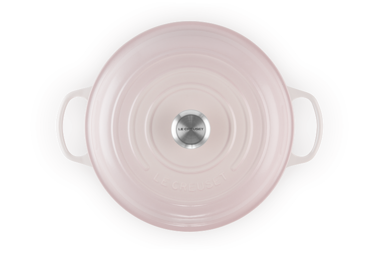 Le Creuset Cast Iron Shallow Casserole 26 Shell Pink