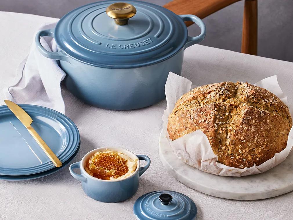 Oat Soda Bread with Salted Honey Butter