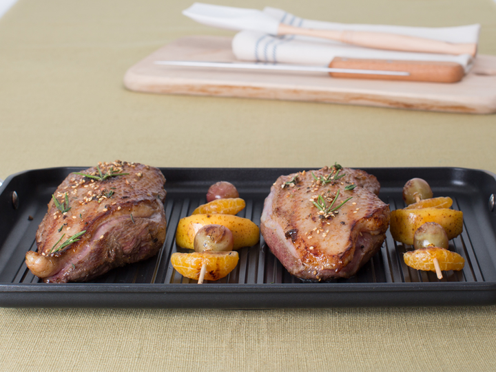 Grilled Marinated Duck Breast with Honey